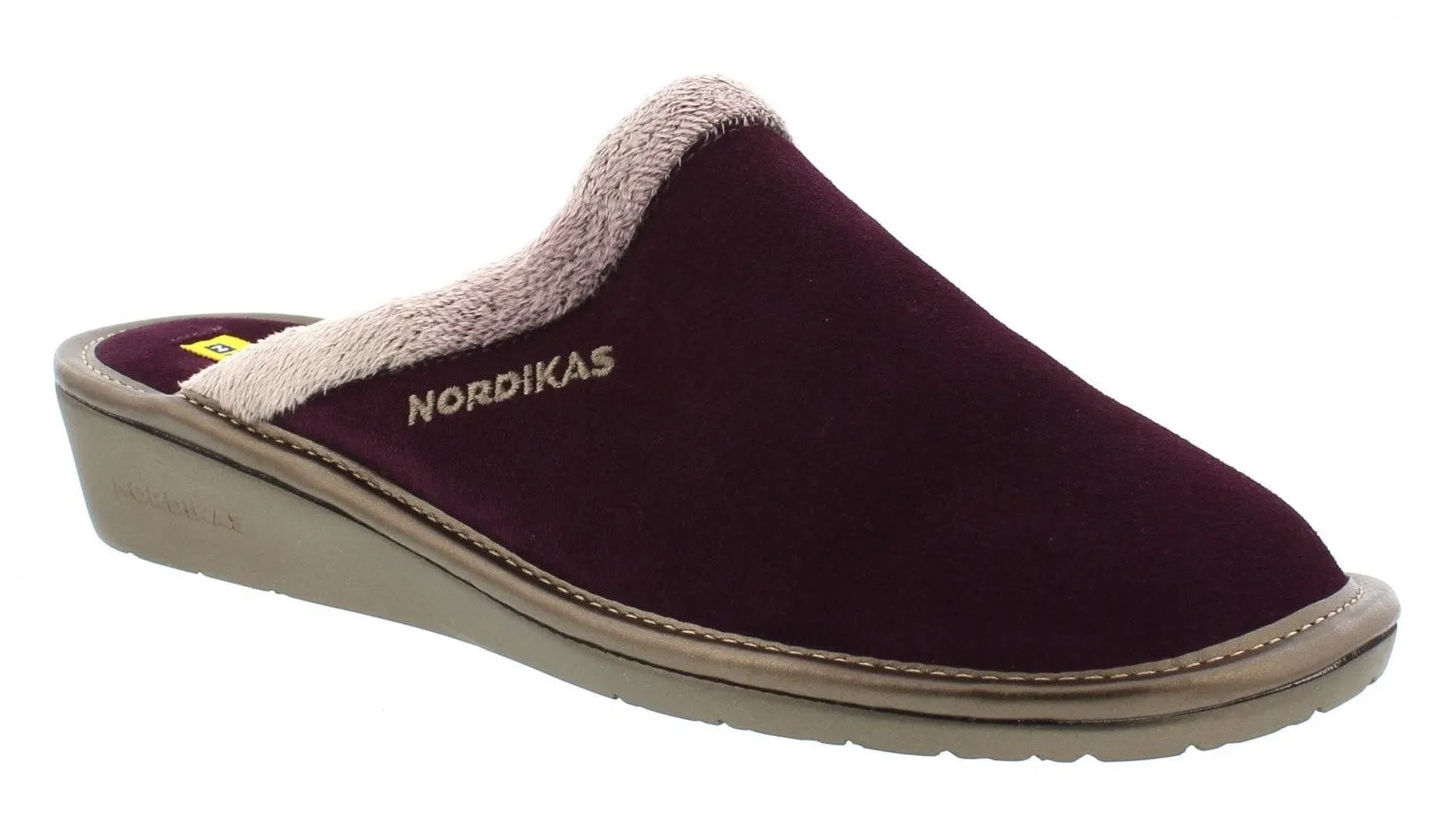 Nordikas Natala 234 Womens Suede Leather Mule Slipper