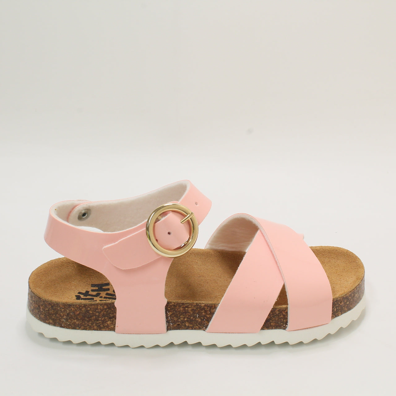 Odd Sizes - Kids Office Earthchild Sunny Junior Buckle Sandals Pink - UK Sizes Right 11 Junior/Left 10 Junior