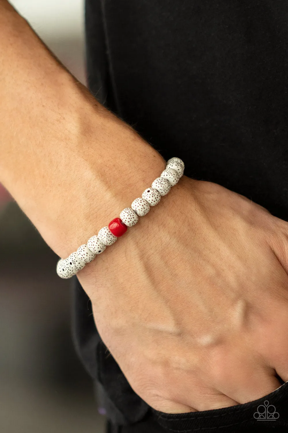 Paparazzi Accessories - ZEN Second Rule - Red Bracelet