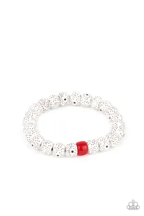 Paparazzi Accessories - ZEN Second Rule - Red Bracelet