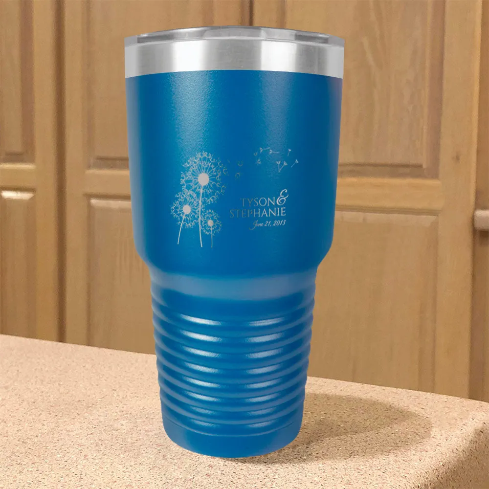 Personalized Stainless Steel Tumbler Dandelion Love