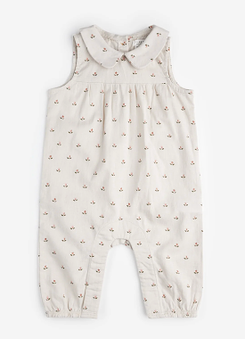 Petit Lem - Tulip Print Linen Jumpsuit