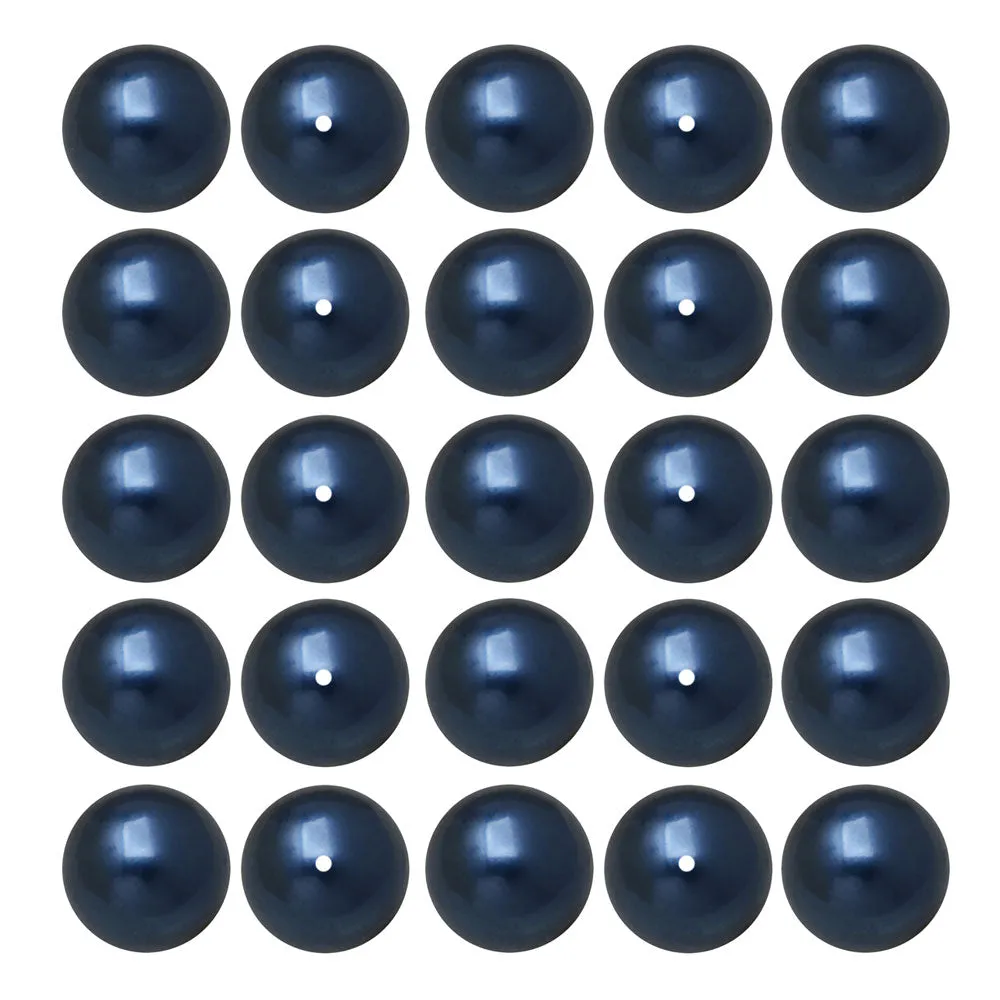 Preciosa Crystal Nacre Pearl, Round 6mm, Blue (25 Pieces)