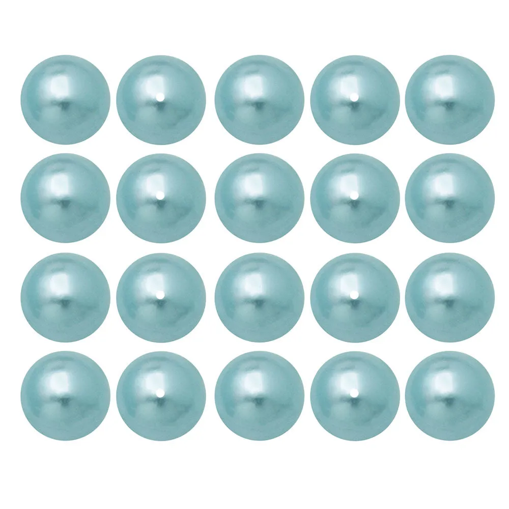 Preciosa Crystal Nacre Pearl, Round 8mm, Light Blue (20 Pieces)