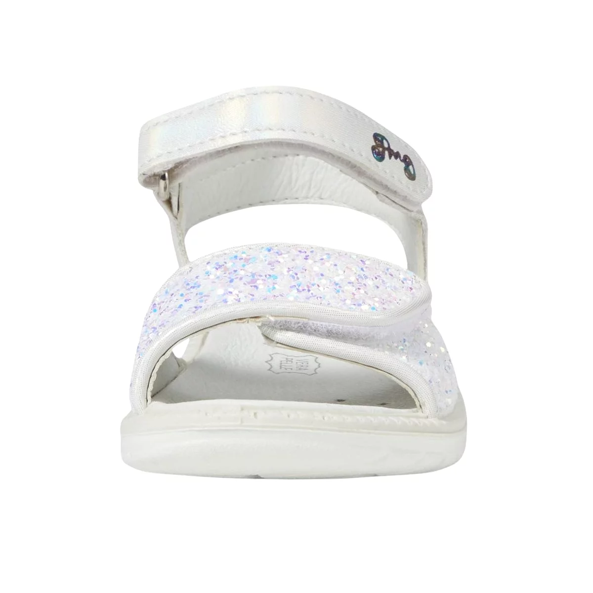 Primigi Girl's (Sizes 31-35) White Glitter Sandal