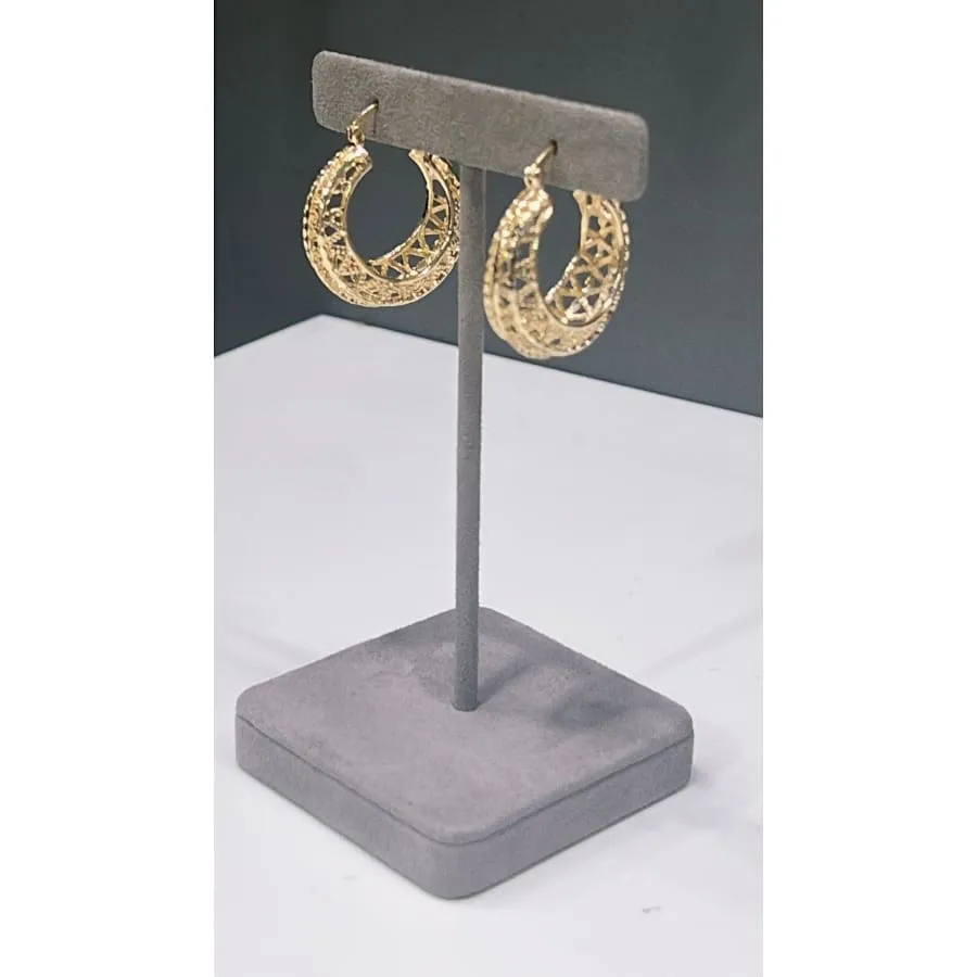 Pyramids 14k filigree gold-filled earring hoops