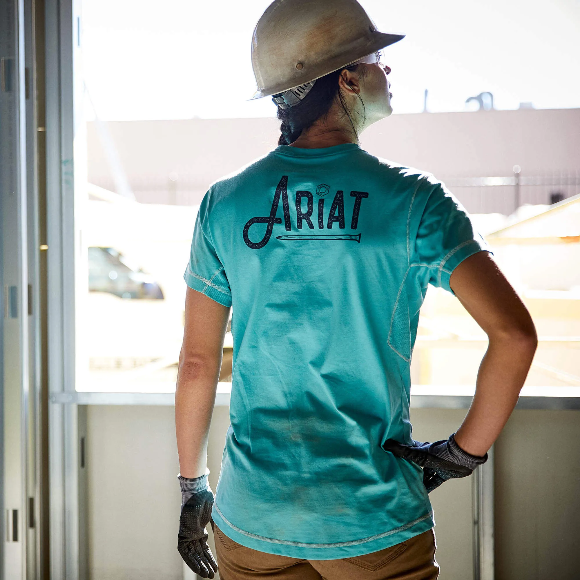 Rebar Workman Graphic Ariat Logo T-Shirt