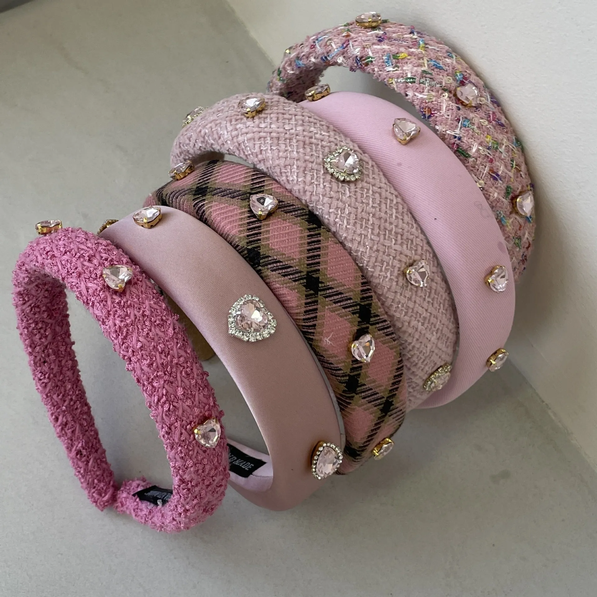 Rhinestone Pink Headbands