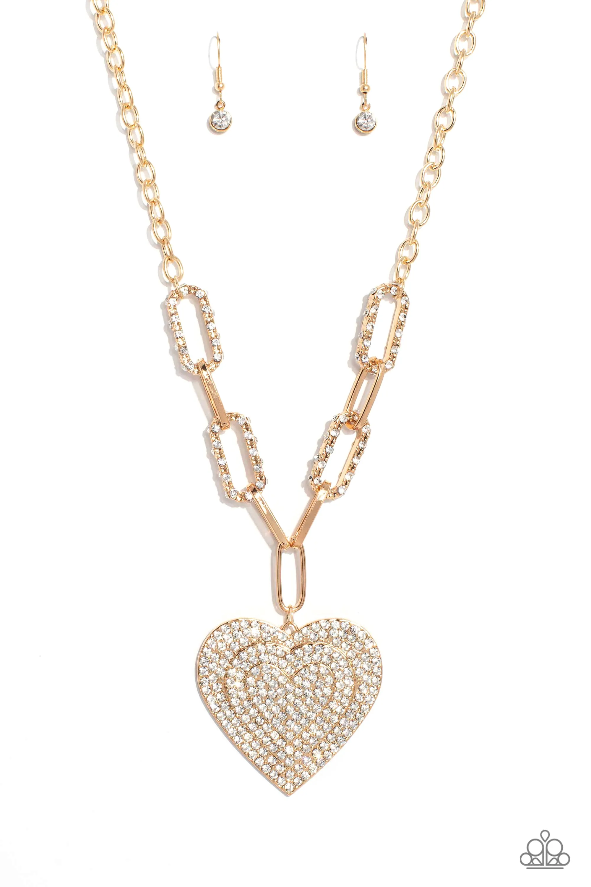 Roadside Romance - Gold ~ Paparazzi Necklace