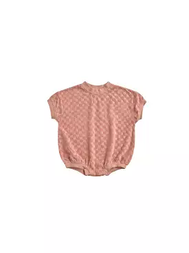 Rylee & Cru - Pink Check Noah Romper