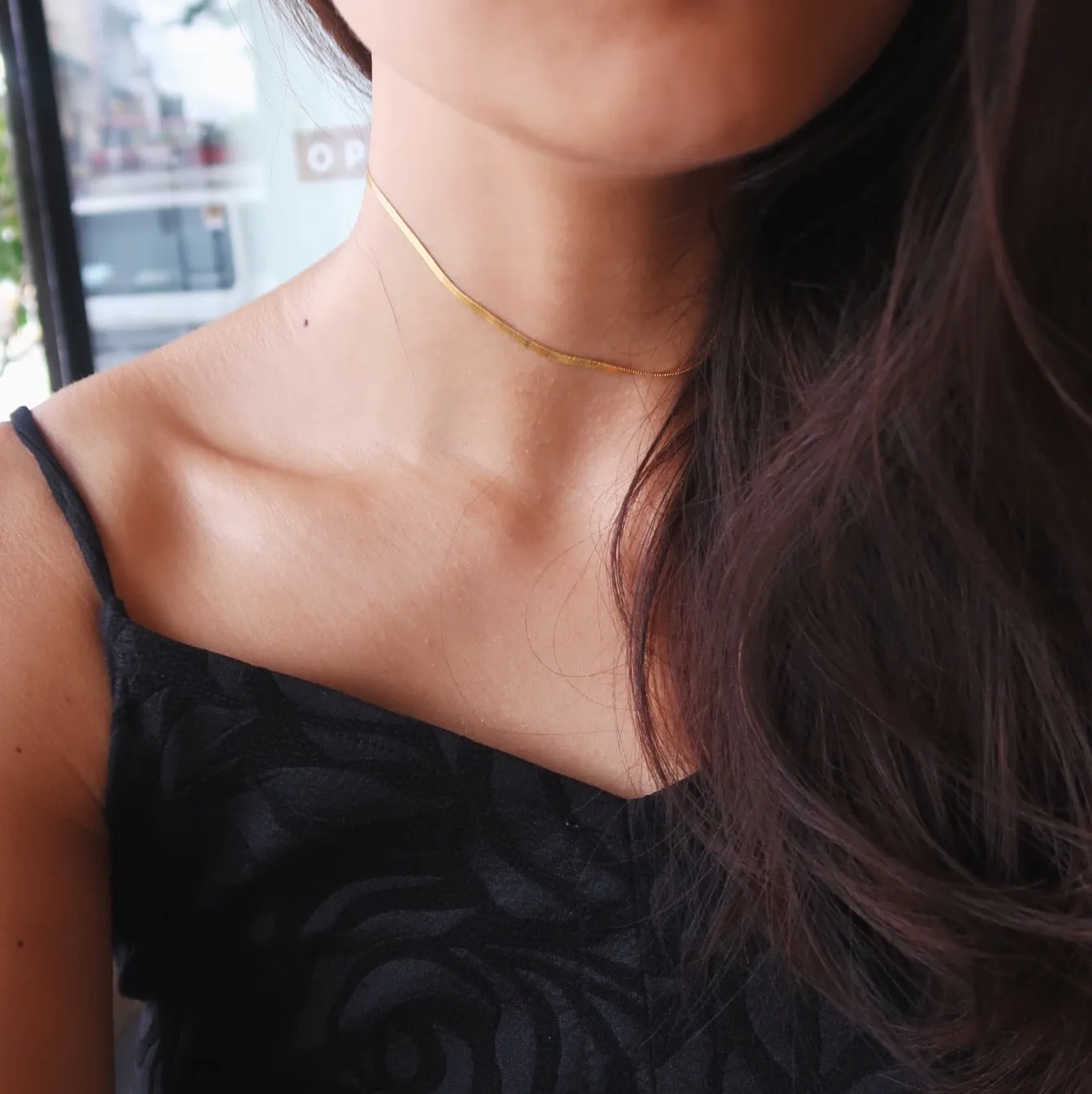 Snake Chain Gold Filled Choker in 14