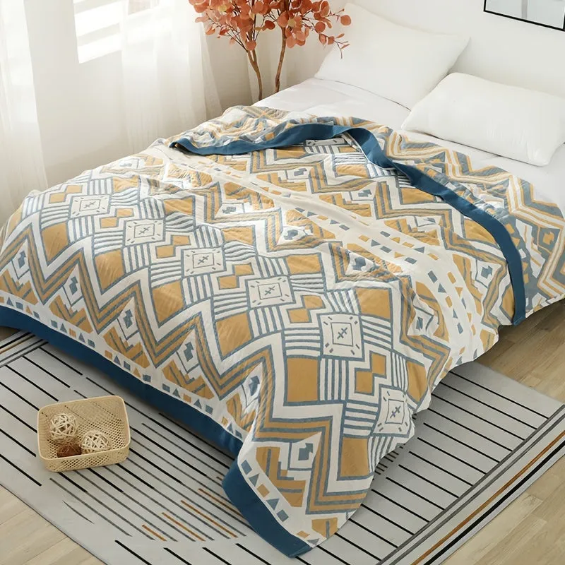 Southwest Blanket 1pc Cotton Quilt with Cooling Layers