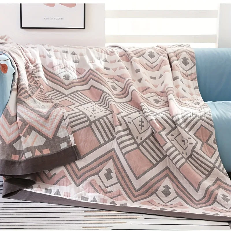 Southwest Blanket 1pc Cotton Quilt with Cooling Layers