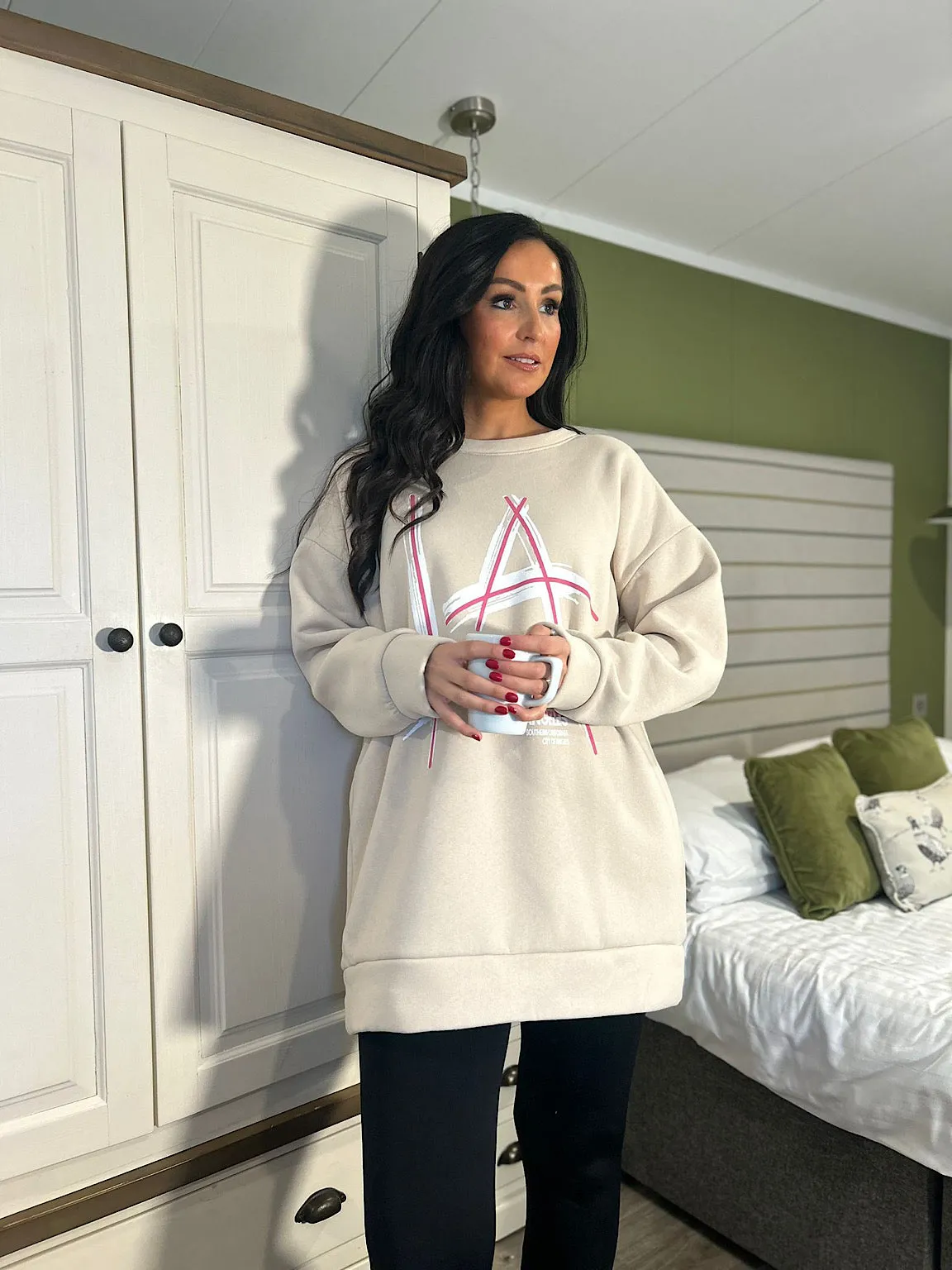 Stone Graphic Print Sweatshirt Nellie