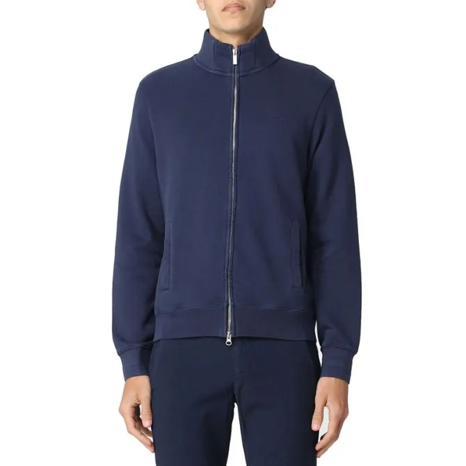 SUN68 FELPA UOMO FULLZIP COLD DYE F32105-07