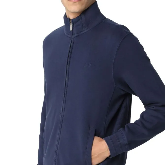 SUN68 FELPA UOMO FULLZIP COLD DYE F32105-07