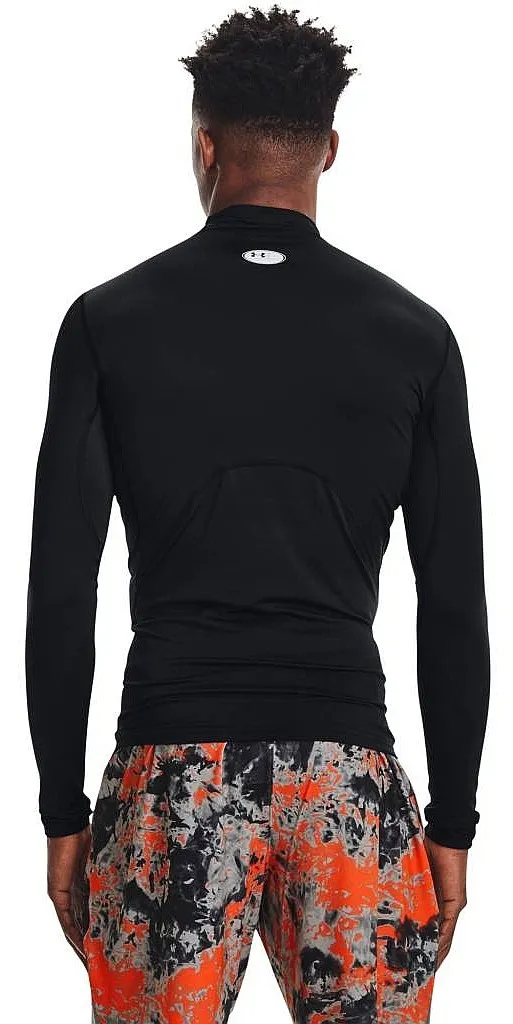 T-Shirt Under Armour ColdGear Armour Compression Mock LS - 001/Black/White - men´s