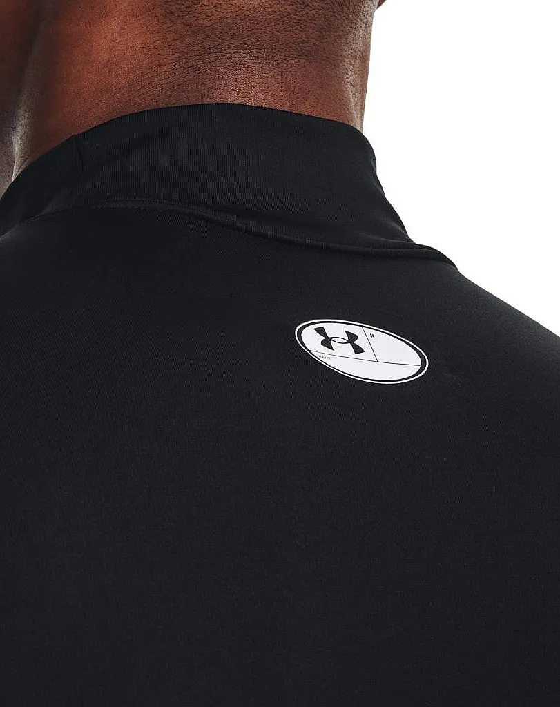 T-Shirt Under Armour ColdGear Armour Compression Mock LS - 001/Black/White - men´s