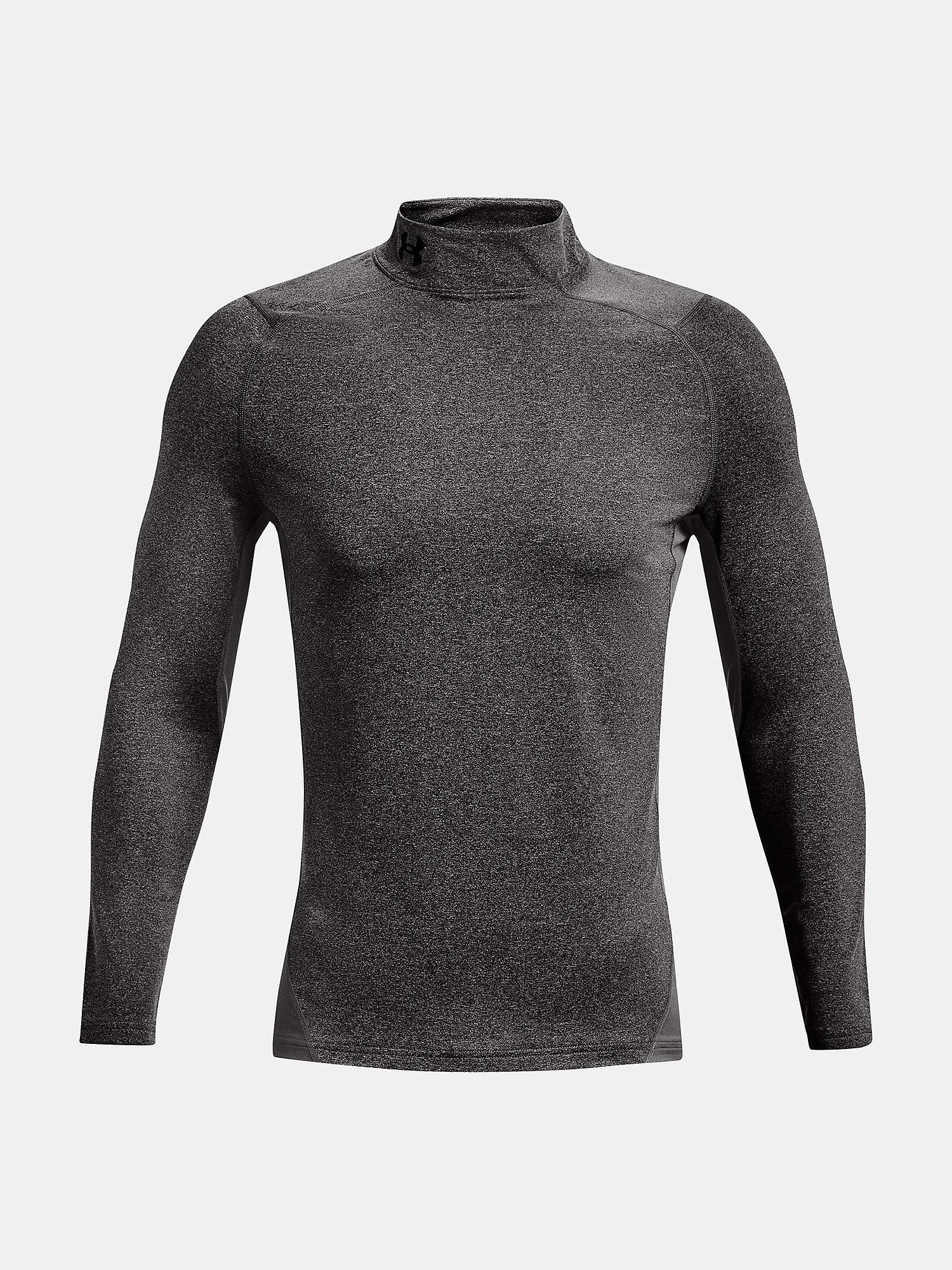 T-Shirt Under Armour ColdGear Armour Fitted Mock LS - Charcoal Light Heather - men´s