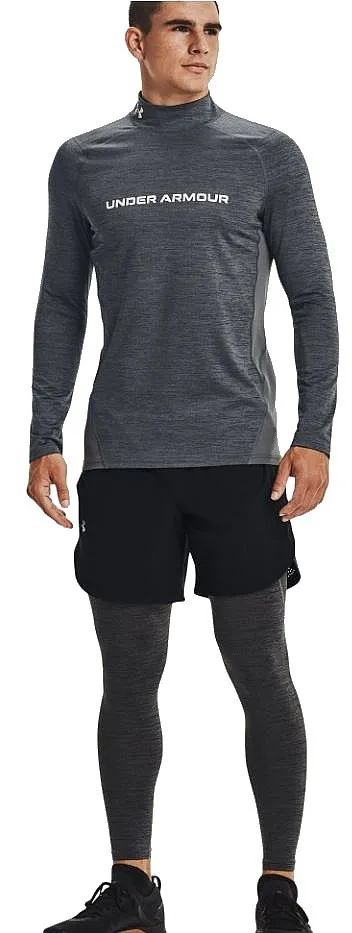 T-Shirt Under Armour ColdGear Armour Fitted Twist Mock LS - 012/Pitch Gray/Reflective - men´s