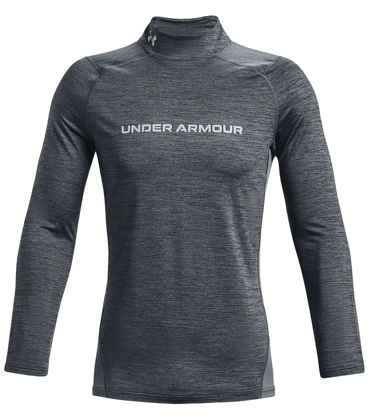 T-Shirt Under Armour ColdGear Armour Fitted Twist Mock LS - 012/Pitch Gray/Reflective - men´s