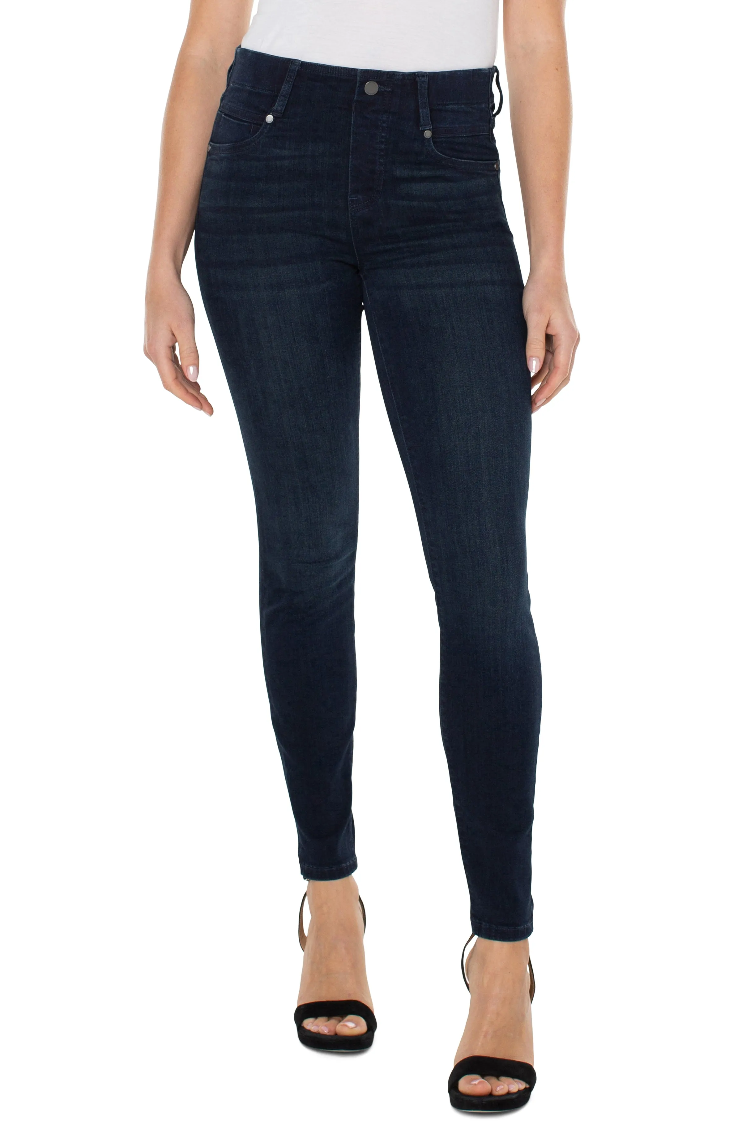 THE GIA GLIDER SKINNY PULL-ON HIGH PERFORMANCE ECO DENIM