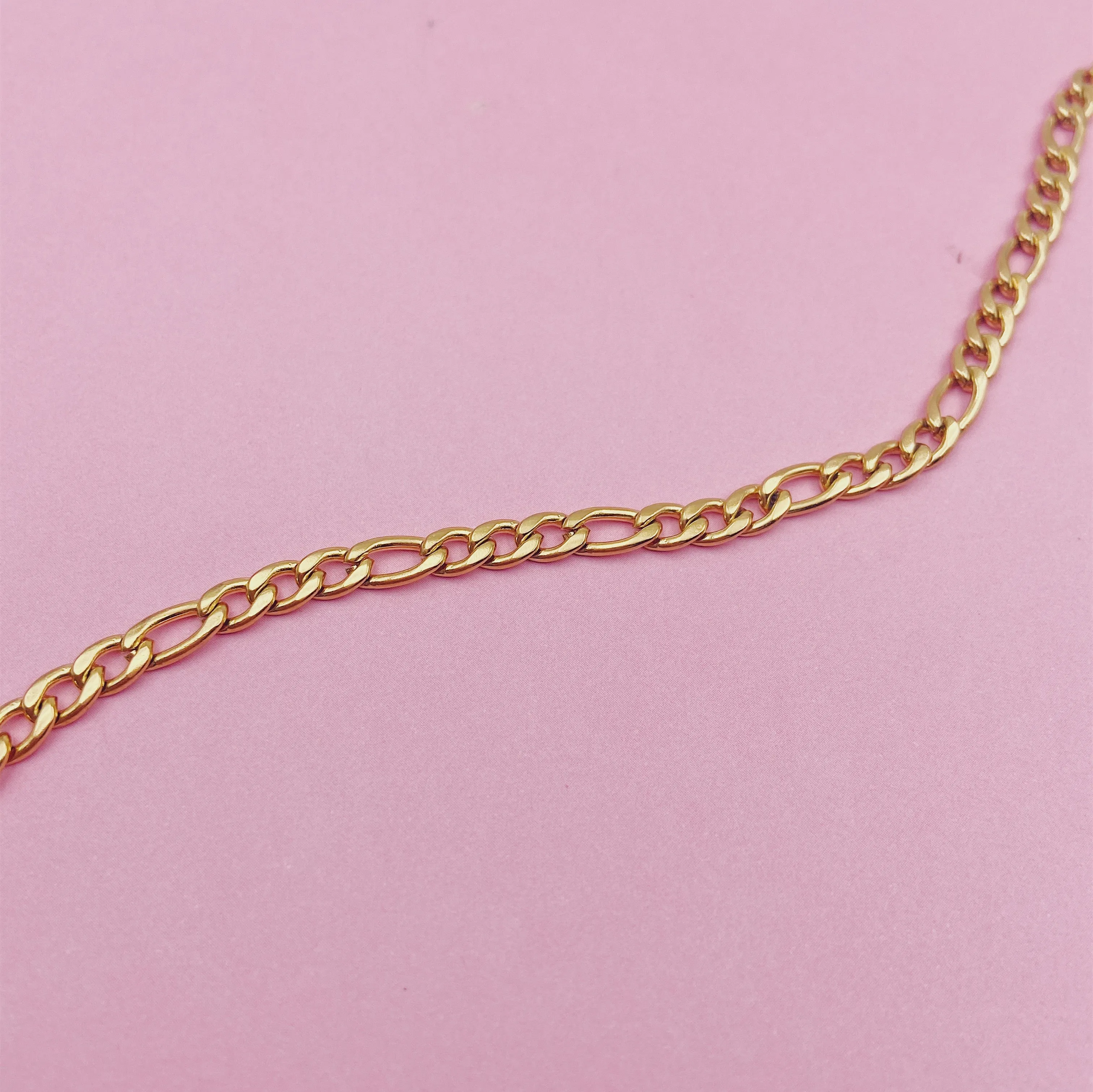 Thick Figaro Chain Gold Filled Necklace