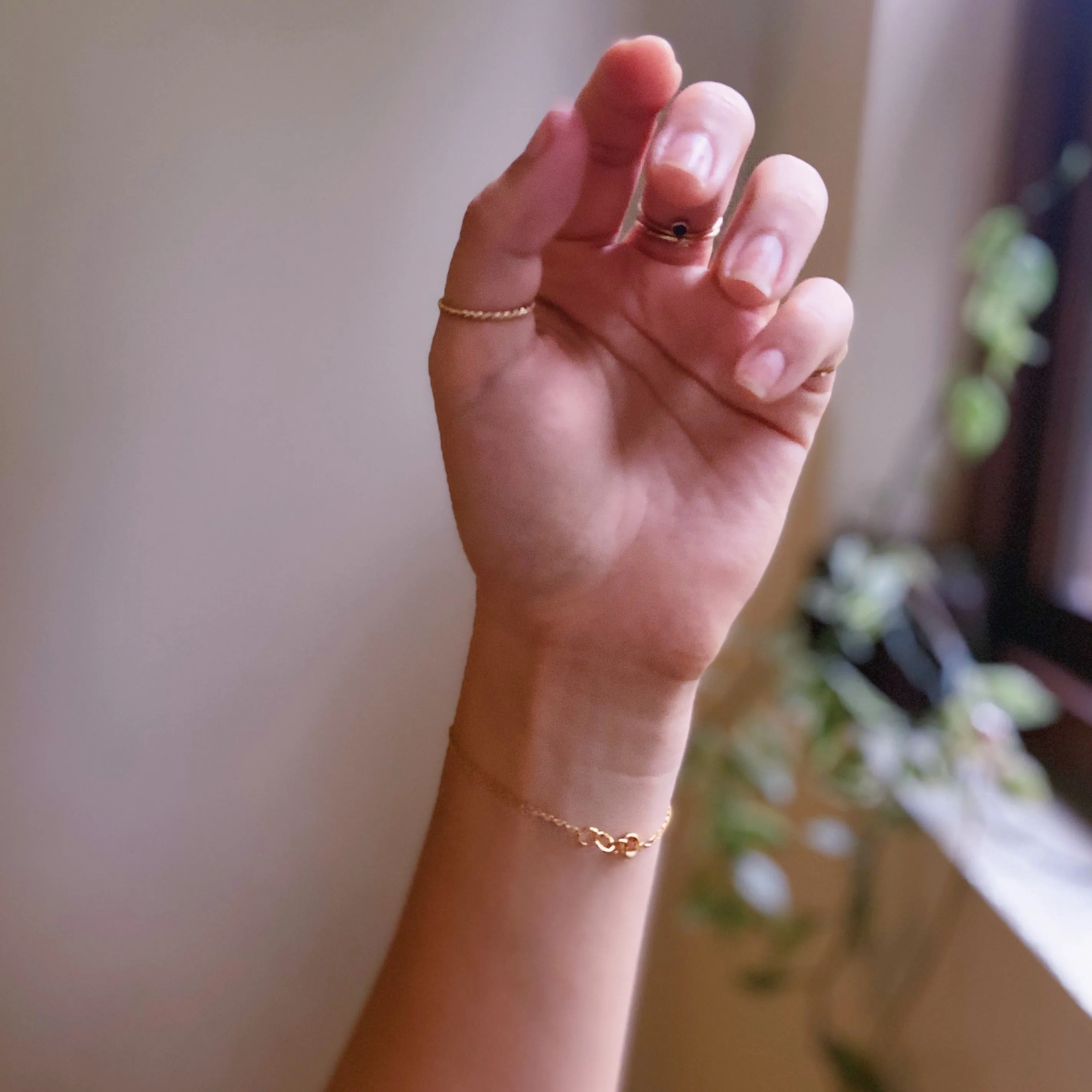 Thin Chain Gold Filled Bracelet