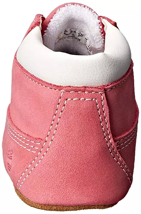 Timberland Pink Crib Booties with Hat