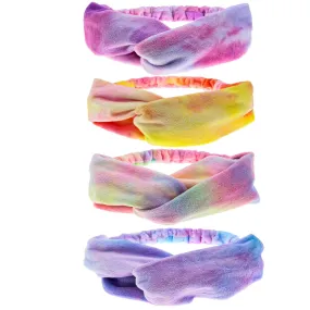 Ultra Soft Stretch Knot Headbands - Tie Dye 4 Pack