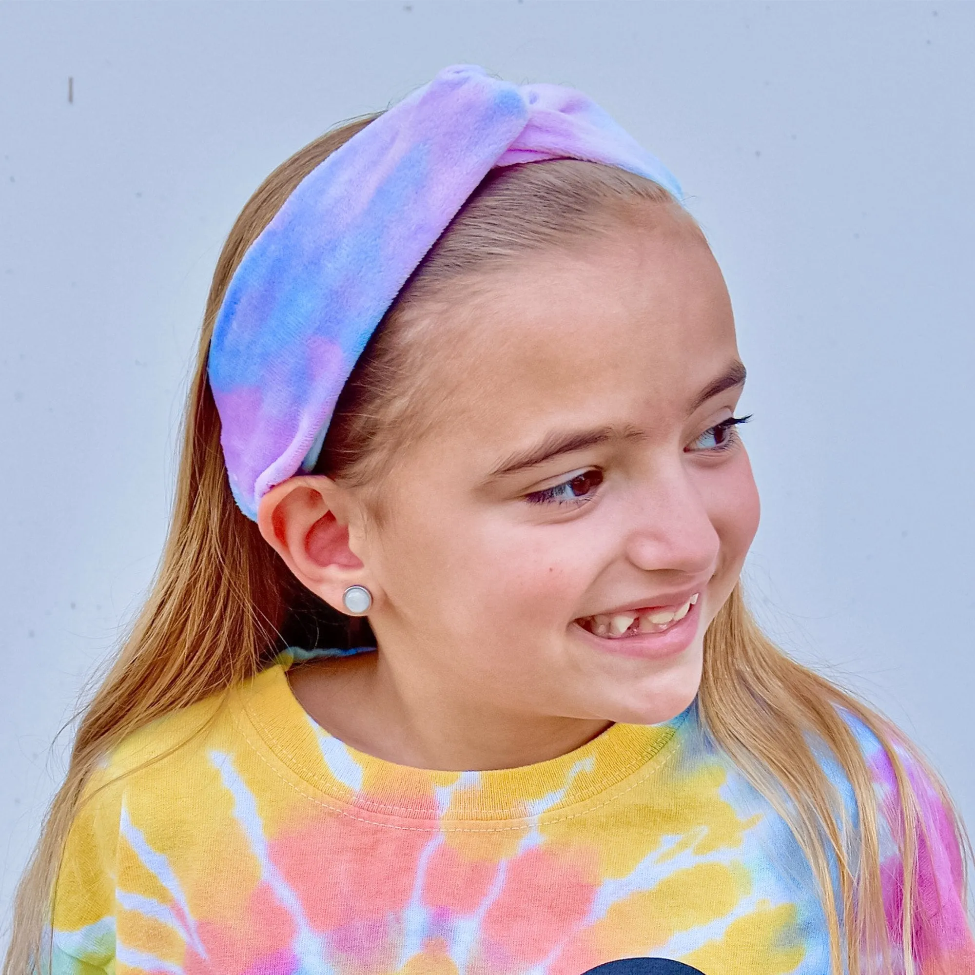 Ultra Soft Stretch Knot Headbands - Tie Dye 4 Pack