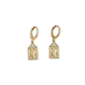 Virgin guadalupe earrings gold-filled earrings