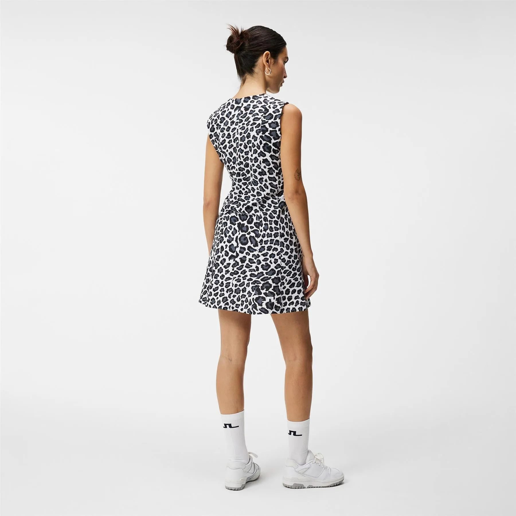 Womens Gabriella Printed Dress BW Leopard - W23