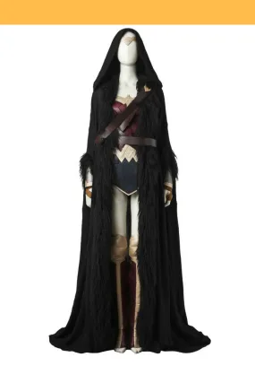 Wonder Woman Faux Fur Cloak With Belt Set Cosplay Costume