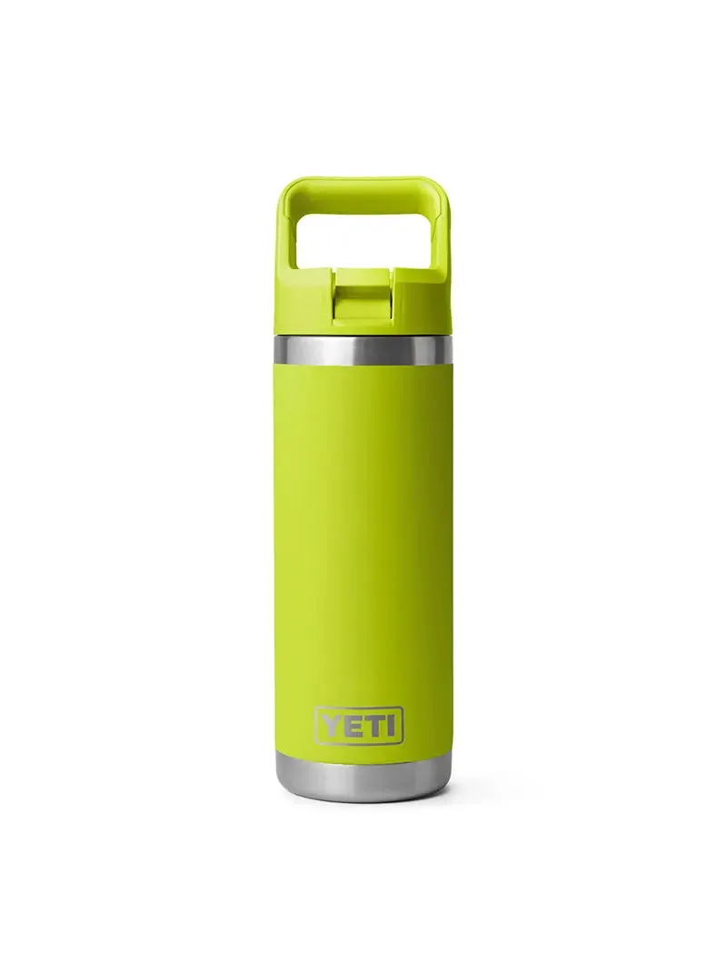 YETI Rambler 18oz Bottle w/ Straw Cap Chartreuse